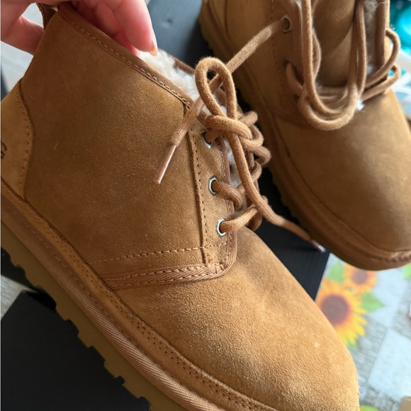 UGG Men boots Tan Suede Lace-Up Boots